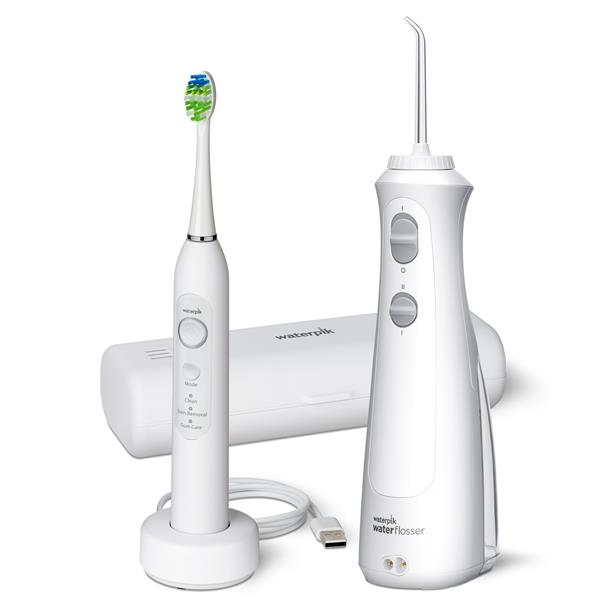 White Waterpik™ Sensonic™ and Cordless Pearl Combo - Waterpik