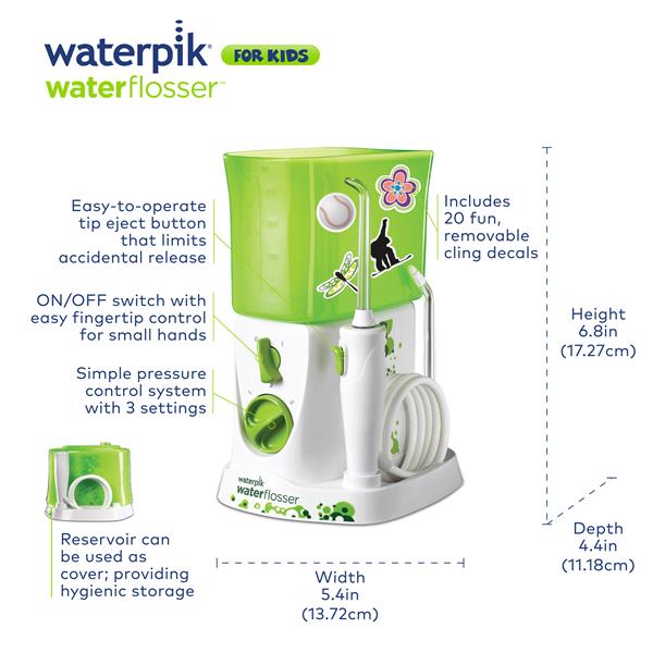 White Waterpik™ Water Flosser For Kids - Waterpik