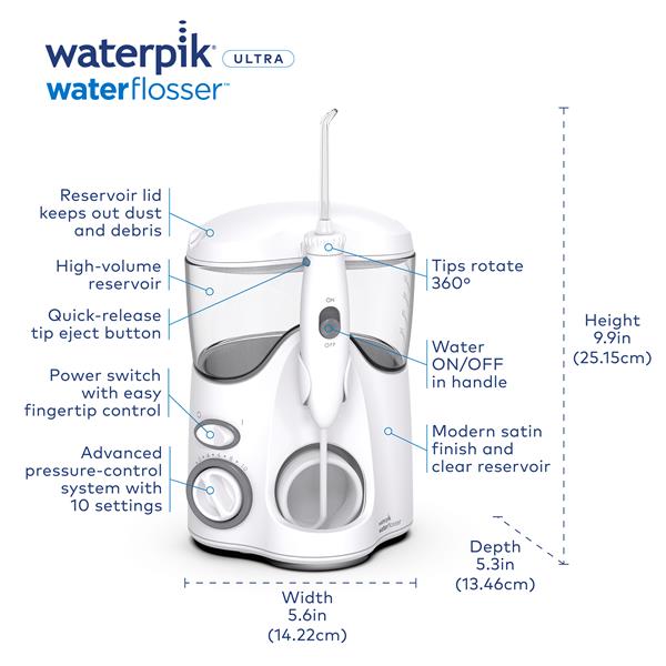 White Waterpik Ultra Water Flosser - Waterpik