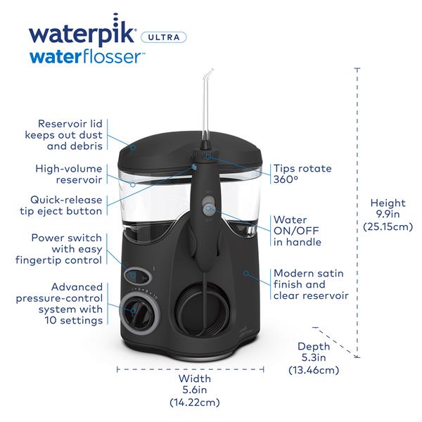 Black Waterpik™ Ultra Water Flosser - Waterpik