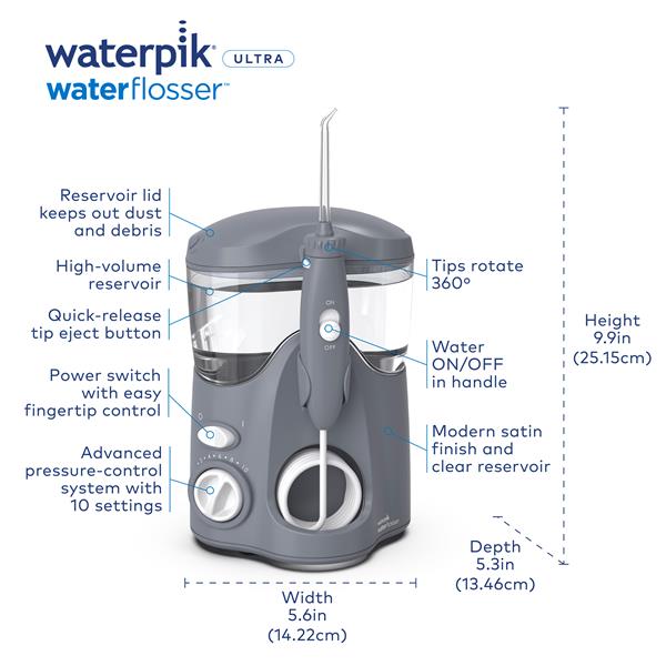 Gray Waterpik™ Ultra Water Flosser - Waterpik